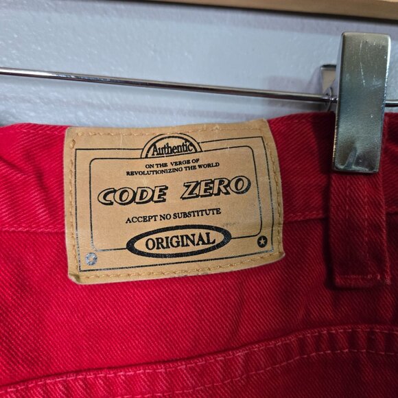 Vintage Women's Code Zero High-Waisted Straight-Leg Mom Jeans Flawed - Picture 6 of 9